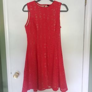 Red lace sleaveless dress **see description**